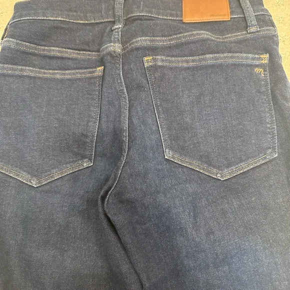Madewell 9” Mid-Rise Skinny Jeans Size 27 Dark Wash Stretch Denim - Picture 6 of 7
